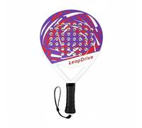 TAIZhiChen Training Tennis Racket Racchetta Padel Allenamento Pratica Gioco EVA Robusti Grande per Impatti Puliti Maneggevolezza, Bianco, Viola, Rosso