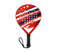 TAIZhiChen Training Tennis Racket Racchetta Padel Allenamento Pratica Gioco EVA Robusti Grande per Impatti Puliti Maneggevolezza, Rosso, Blu, Bianco