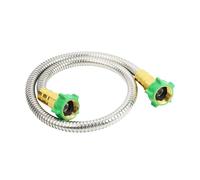 TAIZhiChen Tubo da Giardino in Metallo, Attacco Femmina-Femmina, Leggero, Antiruggine, Piccolo Tubo Guida per Tubi, Avvolgitubo per Irrigazione da Giardino, 3 Piedi