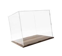 TAIZhiChen Vetrina espositiva in Acrilico Trasparente con Base, Facile da Montare, Supporto da banco Antipolvere per Action Figure, 10 Cm X 10 Cm