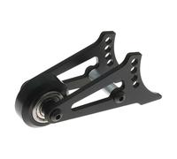 TAIZhiChen Volante con Testa sollevata per Auto RC, Accessori in Lega di Alluminio, ricambi per Auto RC per CW01 Pumpkin Lunch Box, Nero, Ruota Singola