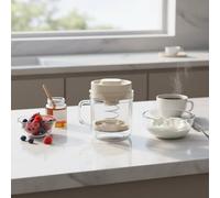 TAIZhiChen Yogurt Strainer Filtro Scolapanna Separatore per Caglio E Siero con Rete Fine E Meccanismo a Molla Adatto per Cucina Domestica Alimentazione Sana Preparazione Pasti