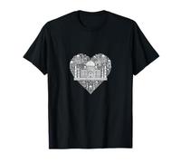 Taj Mahal Cuore Forma Amore Viaggi Agra India Maglietta