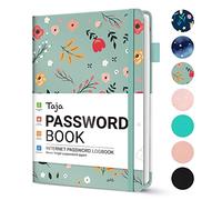 Taja Littlefortune - Libro per password con linguette alfabetiche, piccolo libretto delle password per anziani, blocco password per indirizzi Internet e dettagli di accesso e password per aiutarti a