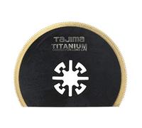 Tajima Accessorio per sega (lama per utensile multiuso, lunga durata, dentatura fine per legno, plastica, metallo 80 mm semicircolare), MHS80