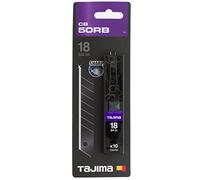 Tajima CB50RB - Lame di ricambio "Razor Black", 18 mm, 10 pezzi, colore: nero
