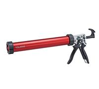 Tajima CNV-FSP600 - Pressa per cartucce Convoy Super 2 in 1 (per cartucce da 300 ml + sacchetto per tubo da 600 ml, manico girevole a 360°, pistola per silicone, colla/acrilico), colore: rosso/nero