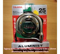 Tajima SFALL25-55CRC Nastro Misura 5,5 m x 25 mm Alluminio, Supporto...
