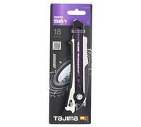 TAJIMA Coltello universale con impugnatura in bimateriale e punta di lavoro con 1 lama Razar Black, 18mm Quantità:1