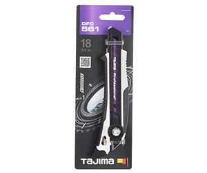 TAJIMA TAJ-DFC561W Coltello da taglio DORA FIN con lama RAZAR BLACK, con vite di fissaggio e pinna, DFC561W
