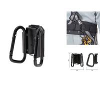 Tajima tools Portautensili Staccabile Moschettone in Acciaio Piccolo Doppio S...