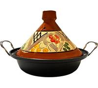 Tajine ceramica e alluminio pressofuso induzione| Maniglie| Adatto per 4-8 persone - Tutte le fonti di calore| Ø 30cm