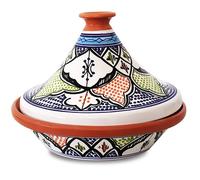 Tajine in Terracotta Smaltata WD Lifestyle Colori Vivaci per Gas e Forno