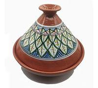 Tajine in Terracotta XL 32cm - Autentica Pentola Etnica Marocchina/Tunisina con Ebook Gratuito 2910201101