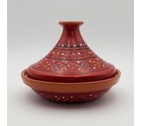 Tajine individuale svasato Marrakech Rosso - D 22 cm