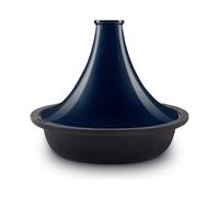 La Fonderie 1890 Tajine TINGHIR, diametro 29 cm, Ciotola in ghisa, Coperchio in ceramica smaltata, Tajine e Couscous, Capacità 2,5 L, Blu