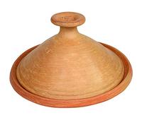 Tajine marocchina non smaltata, Ø 35 cm, per cucinare 4-5 persone, pentola in terracotta, pentola da giardino, casseruola priva di sostanze nocive fatto a mano a Marrakech