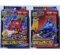 Takara Tomy Battle B-Daman Zero 2 Set Re Drago Blu e Re Drago Rosso - Doppio