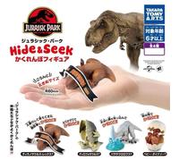Takara Tomy Jurassic Park Nascondere & Seek Figura Set Completo Capsula Toy