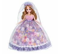 TAKARA TOMY Licca bambola doccia floreale abito da sposa bambola giapponese d...