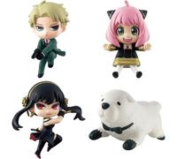 Takara Tomy Spia X Famiglia Pyon Collezione Figura Capsula Giocattolo Set 4