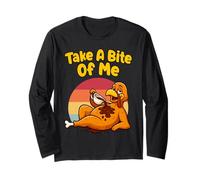 Take A Bite of Me Turchia Ringraziamento Divertente Umorismo Vacanza Maglia a Manica
