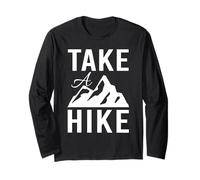 Take a Hike Funny Nature Hiking Trail Adventure Gift Maglia a Manica