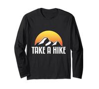 Take a Hike Funny Nature Hiking Trail Adventure Gift Maglia a Manica