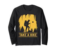 Take a Hike Funny Nature Hiking Trail Adventure Gift Maglia a Manica