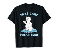 Take Care - Orso Polare con Simpatico Cartone Animato Maglietta