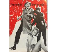 Take Her, She's Mine James Stewart Sandra Dee Vintage 1963 Danish Movie Program