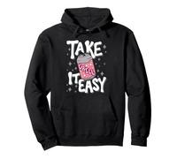 Take It Easy Relax Chill Summer Funny Citazione Detto Felpa con Cappuccio
