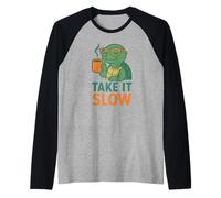 Take It Slow Tartaruga Maglia con Maniche Raglan