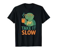 Take It Slow Tartaruga Maglietta