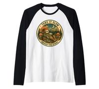 Take It Slow Under The Stars Bradipo Fungo Camping Maglia con Maniche Raglan