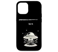 Take Me Alien Abduction Vintage UFO Fantascienza Design Custodia per iPhone 12/12 Pro