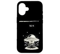 Take Me Alien Abduction Vintage UFO Fantascienza Design Custodia per iPhone 16