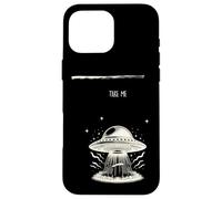 Take Me Alien Abduction Vintage UFO Fantascienza Design Custodia per iPhone 16 Pro Max