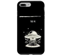 Take Me Alien Abduction Vintage UFO Fantascienza Design Custodia per iPhone 7 Plus/8 Plus