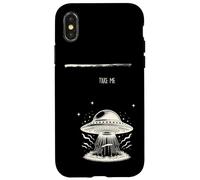 Take Me Alien Abduction Vintage UFO Fantascienza Design Custodia per iPhone X/XS