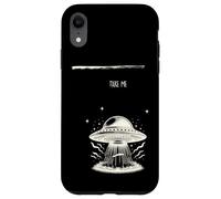 Take Me Alien Abduction Vintage UFO Fantascienza Design Custodia per iPhone XR