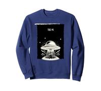 Take Me Alien Abduction Vintage UFO Fantascienza Design Felpa