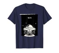 Take Me Alien Abduction Vintage UFO Fantascienza Design Maglietta