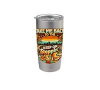 Take Me Back Keep On Steppin Retro Disco Groove Bicchiere termico in acciaio inox doppia parete