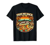 Take Me Back Keep On Steppin Retro Disco Groove Maglietta