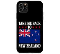 Take Me Back Nuova Zelanda Bandiera Retro Emblema Classico Custodia per iPhone 11 Pro Max