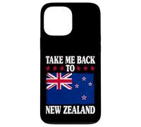 Take Me Back Nuova Zelanda Bandiera Retro Emblema Classico Custodia per iPhone 13 Pro Max