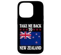 Take Me Back Nuova Zelanda Bandiera Retro Emblema Classico Custodia per iPhone 14 Pro
