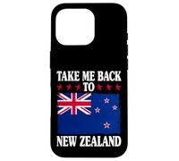 Take Me Back Nuova Zelanda Bandiera Retro Emblema Classico Custodia per iPhone 16 Pro