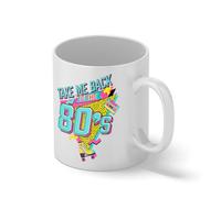 Take Me Back To The 80s Coffee Mug - Retro 1980s Nostalgia Gift - Neon Pop Art Roller Skate & Cassette Tape Cup Bianco tazza di caffè Mug